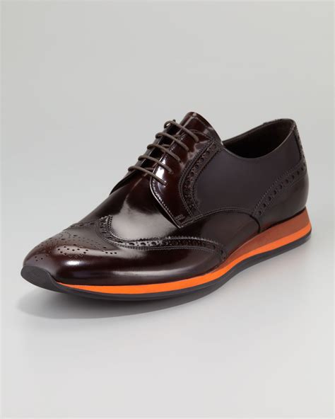 brown Prada shoes men